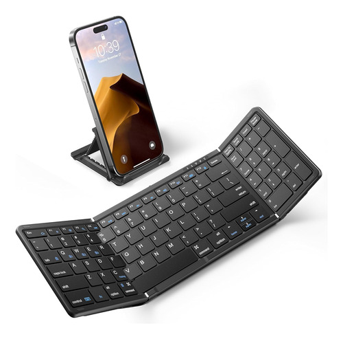 Zzr Seven Teclado Bluetooth Plegable, Teclado Portatil Inala