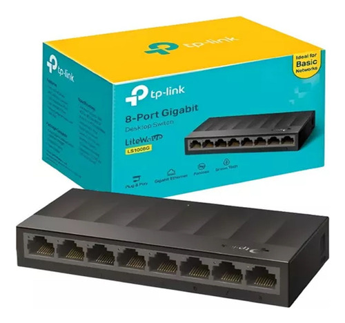 Switch Tp-link, 8 Puertos Gigabit Rj45. Ls1008g