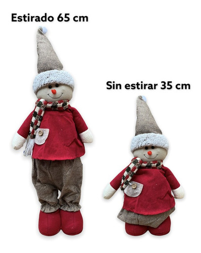 Muñecos Patilargos Patilarga Reno Ropa Surtida Blanca Roja