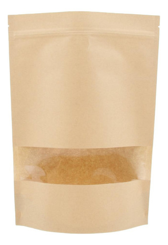 Kraft Zip Lock Food Bag 20x30 + 5
