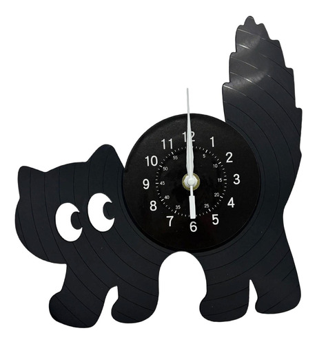 Cartoon Black Reloj Decorativo Relojes Decoración De