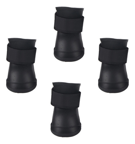 Zapatos Impermeables Para Perros M Black Uk Plug, 4 Piezas D