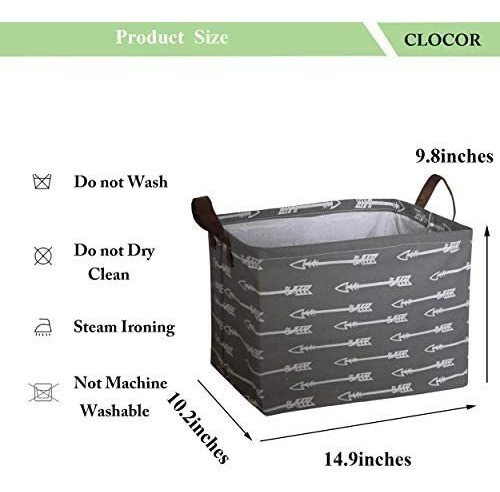 Imagen 2 de 6 de Clocor Rectangular Cesta Del Almacenaje, Lona De Almacenamie