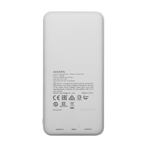 Imagen 3 de 10 de Cargador Portátil Power Bank 10000mah / Compacto Y Delgado