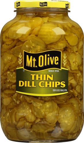 Pepinillos Mt Olive Thin Dills Chips Rodajas Divinos Mejor