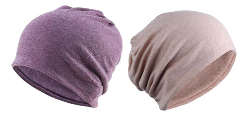 2 Piezas De Algodón Holgado Holgado Gorro De Quimio Gorro