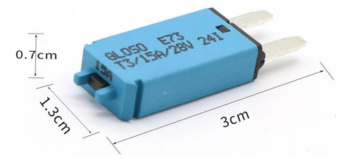 Manual Reiniciable 12v-24v Coche Barco Disyuntor Fusible