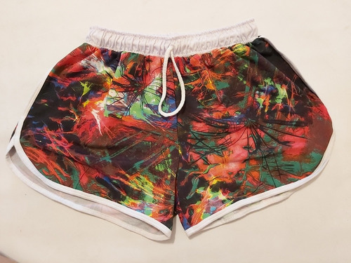 Short Deportivo Fitness Gym Divino Colores Elastizado 