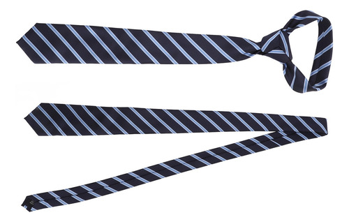 Corbata A Rayas Corbatas Para Hombre Clásico Azul Casual Bus