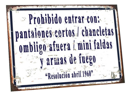 Cartel De Chapa Frases Vintage Barbacoa Parrillero Bar