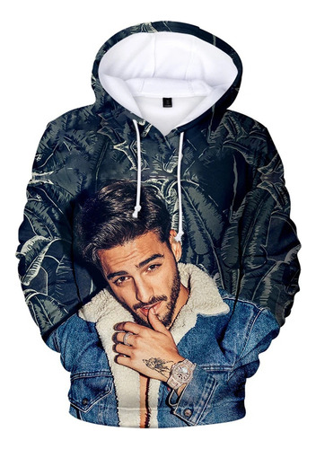 Sudaderas Con Capucha De Maluma En 3d Para Hombre Y Mujer