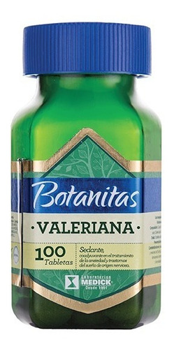 Valeriana X 100 Tabletas - Botani - Unidad a $24700