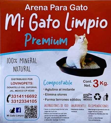Arena Mineral Para Gato