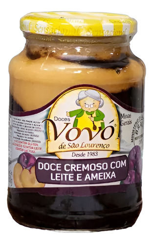 Doce De Leite Com Ameixa Doces Vovó De São Lourenço 650g