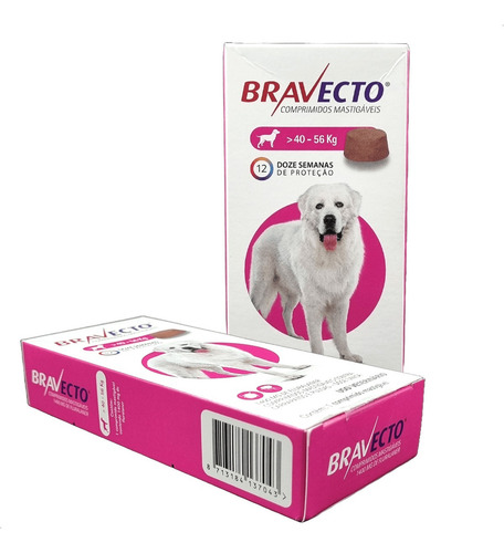 Anti Pulgas Carrapatos Bravecto Cápsula Cães 40 A 56kg - 5un