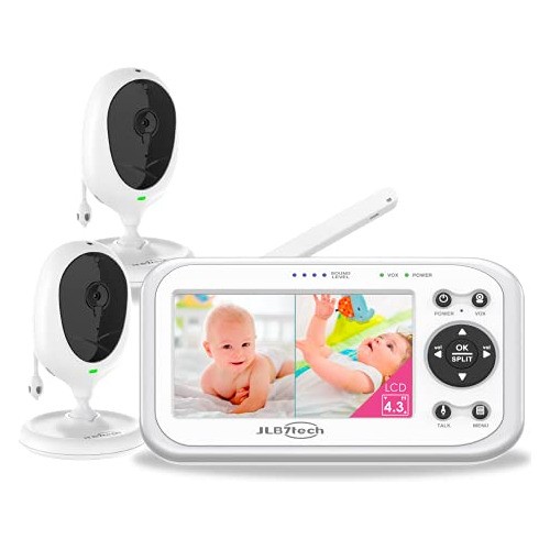 Monitor De Bebé, Monitor De Video Dividido De 4.3  2 C...