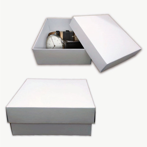 Cajas Para Relojes Regalos Accesorios Blancas  Pack X 50 Un