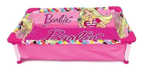 Pileta Infantil De Lona Y Caño Barbie Original 130x80x33 Cm