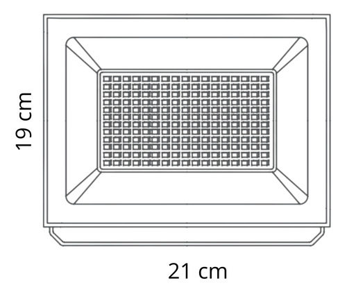 Refletor Led 100w 6.000k Frio Bivolt Ip65 120° Paesaggio