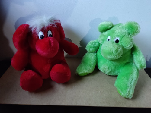 Muñecos De Peluche Kodak Kolorkins Rojo Y Verde