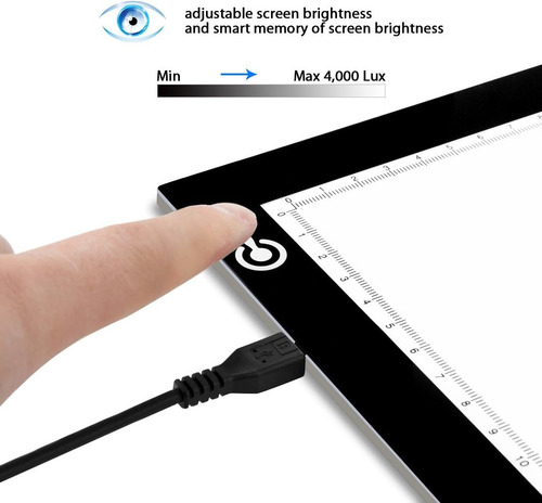 Tablero De Copia Led A4, Almohadilla Luz Rastreo Artcraft
