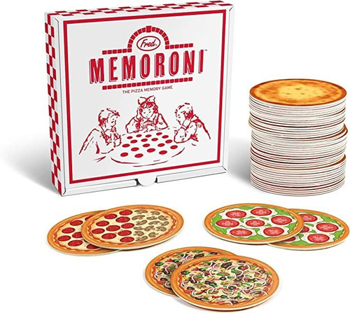 Genuine Fred Memoroni Memory Card Game¿quieres Pizza Esto?