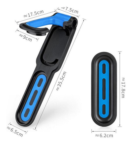Imagen 12 de 12 de Estante De Almacenamiento Para Bicicletas Para Azul Negro