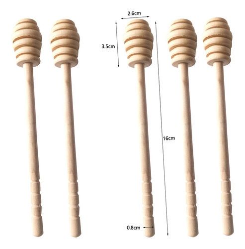 S Palillo De Madera Para Mezclar Y Servir Miel