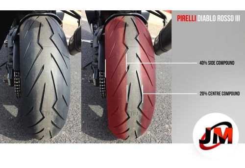 Imagen 6 de 7 de Llanta 140/70-17 Diablo Rosso 3 Radial Tras Ns200, Gixxer,fz