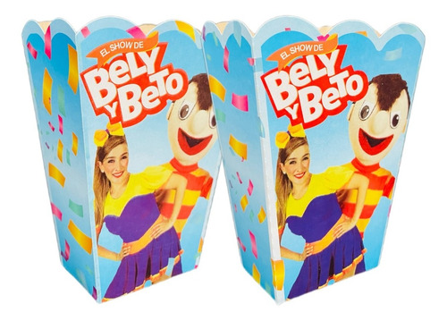 30 Cajas Palomeras Palomitas Carton Fiesta Varios Personajes