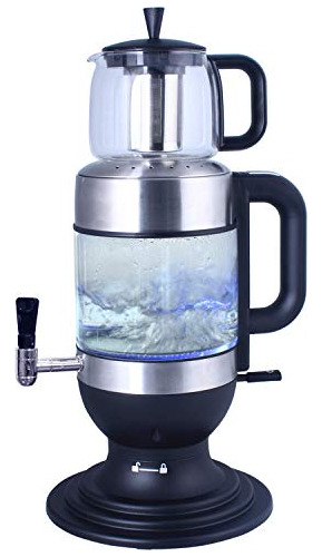 Samovar De Vidrio De 2,5 Litros, Tetera, Con Protección Para