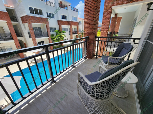Apartamento Amueblado En Punta Cana, El Cortecito, Los Corales, 2 Habitaciones, Cerca De La Playa