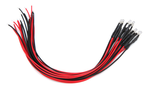 Diodos Emisores De Luz Led Precableados De 3 Mm, Precableado