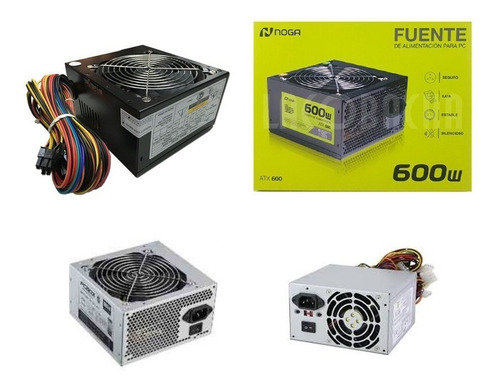 Imagen 4 de 7 de Fuente Alimentacion Para Pc 600w Noga Atx Pcreg