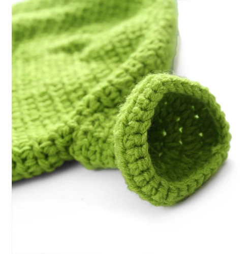 Imagem 3 de 6 de Touca Shrek Em Croche Chapéu Boina Gorro Fantasia Cosplay