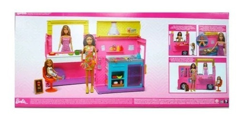 Imagen 2 de 3 de Juguete Foodtruck Barbie Hermanas Mattel
