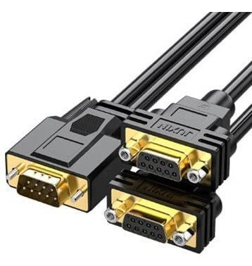 Adaptador Divisor Serie Rs232 9 Pin 1 2 Dama Cable Recto