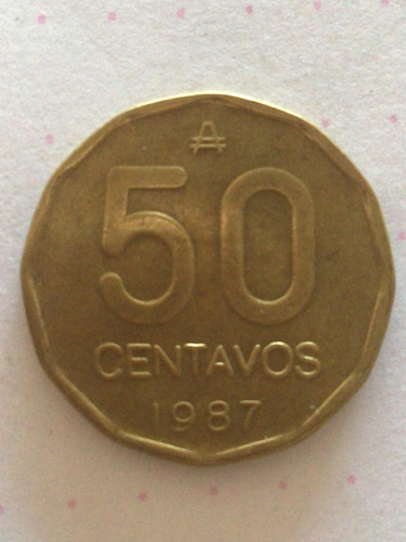 Moneda 50 Centavos 1987 Austral Argentina