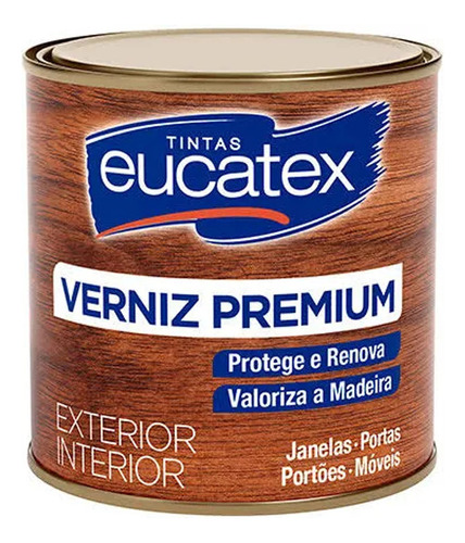 Verniz  Eucatex Tingidor Mogno Brilhante  225ml