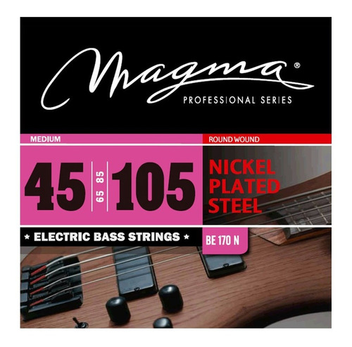 Be170n Cuerdas Para Bajo Magma Nickel .045 De 4 Cuerdas