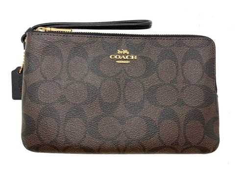Coach F16109 Bolsa Monedero Café Con Negro 100% Original | Meses sin  intereses