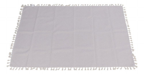Manteles De Lino De Algodón Borlas Cubierta De Mesa
