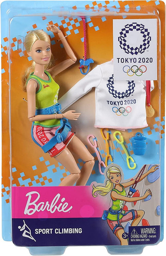Muñeca Escaladora Deportiva Barbie De Los Juegos Olímpicos D