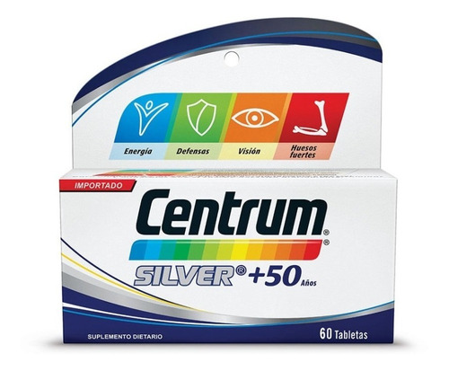 Centrum® Silver 50+ 60 Tableta - Unidad a $1135