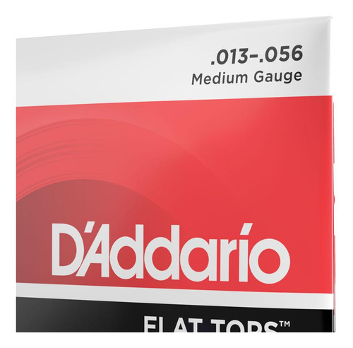 Encordoamento Violão Aço 13-56 D'addario Flat Tops Eft17