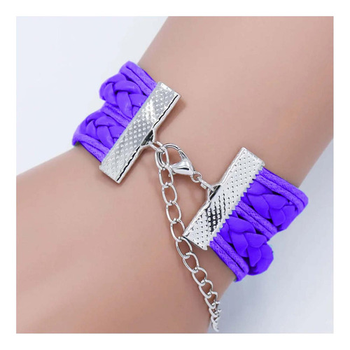 Unicornio Brazaletes, Mxucn-005, 5pzas, Morado, Unicornio, Color Morado Diámetro 7 cm Largo 155 cm
