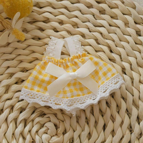 Vestido Sin Mangas De Muñeca De Felpa, Haz Tus Amarillo