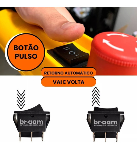 Chave Gangorra - 6pinos 3posição 20a - Oferta - On-off-on