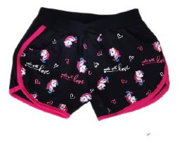 Bellos Shorts De Bebé Unicornio Niña 