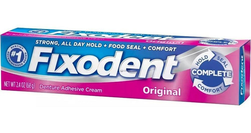 Imagen 2 de 5 de Fixodent Adhesivo Para Protesis Original X 39 Gr